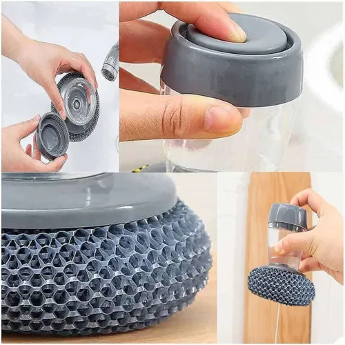 Brosse à Main avec Distributeur de Savon pour Cuisine  فرشاة يدوية بموزع صابون للمطبخ