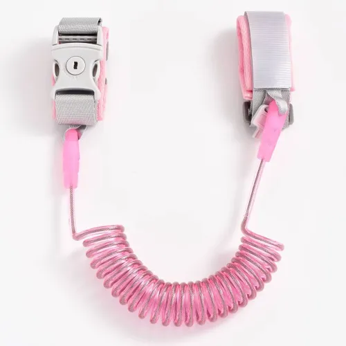 Bracelet de Sécurité Enfant avec Câble Rotatif 2m et Serrure de Verrouillage