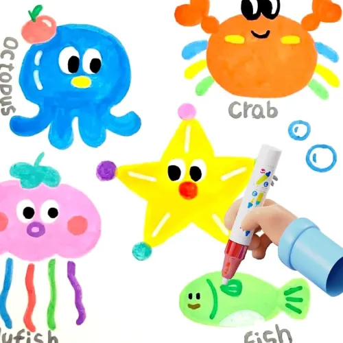 Tapis Éducatif Lavable pour Enfants  Dessin et Apprentissage à lEau