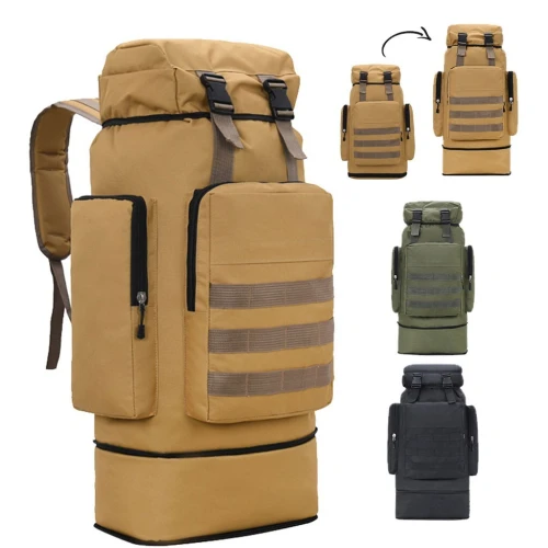 Sac à Dos Tactique ILOOXI SDM01 90L Multi-compartiments et Confort Ergonomique