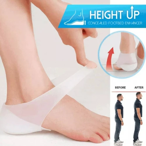 Talon en silicone pour augmenter la hauteur  Unisexe