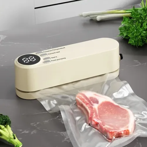 Appareil de Mise Sous Vide Compact  Extracteur dAir 60 kPa & Scelleuse à 3 Températures