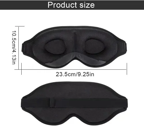 Masque de Sommeil Confortable  3D avec Sangle Réglable