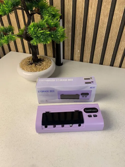 Porte-Brosses à Dents avec Stérilisation UV  5 Places Rechargeable