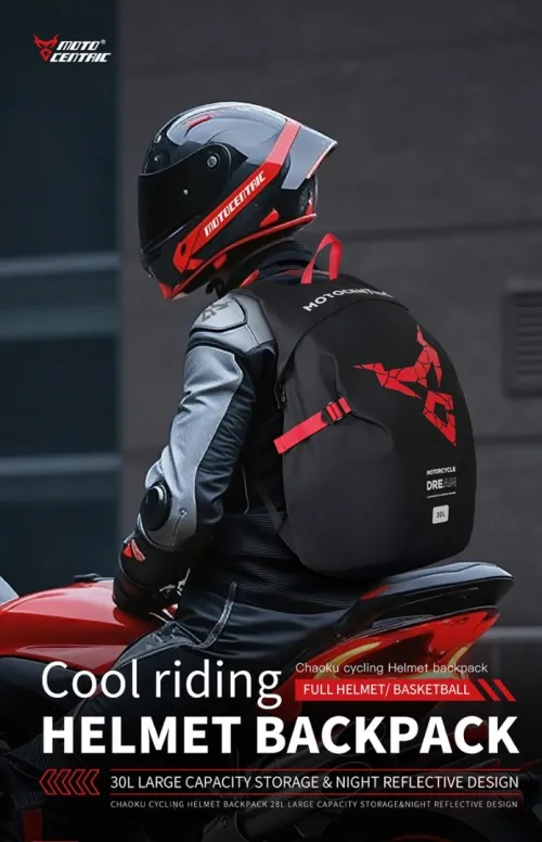 Sac à Dos pour Casque de Moto  Grande Capacité et Résistant