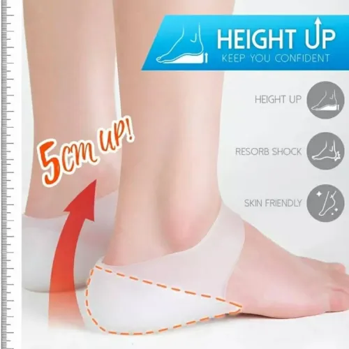 Talon en silicone pour augmenter la hauteur  Unisexe