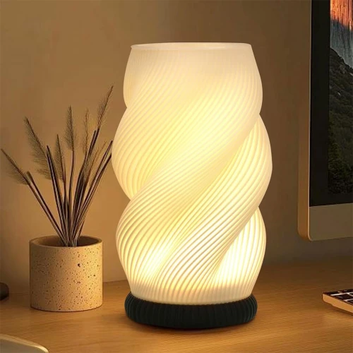 Lampe de Chevet Design avec Vase LED  9 Niveaux de Luminosité