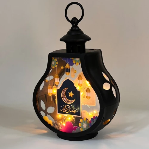 Lanterne LED Décorative pour Ramadan Effet Flamme Ambiance