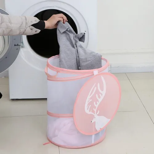 Panier à Linge Sale Pliable avec Couvercle - Pratique et Compact