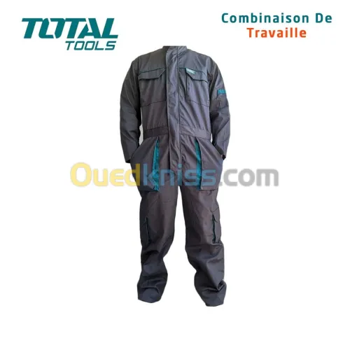 Combinaison de travail durable TOTAL pour usage professionnel