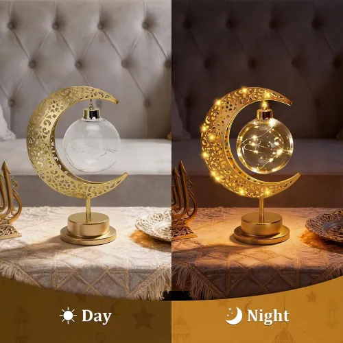 Lampe LED Lune pour Table  Éclairage Ambiance Ramadan