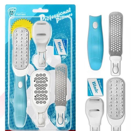Set Professionnel de Pédicure 5 Pièces  Râpes et Outils