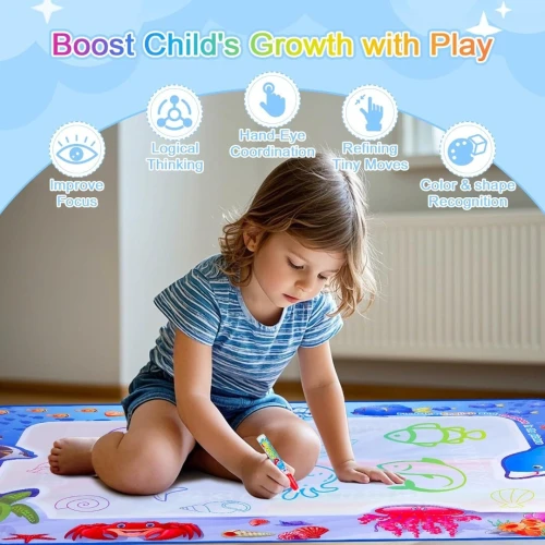 Tapis Magique de Dessin à lEau avec Stylo pour Enfants