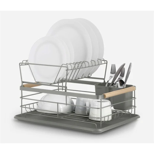 Égouttoir Double Niveau Premium avec Plateau pour Cuisine