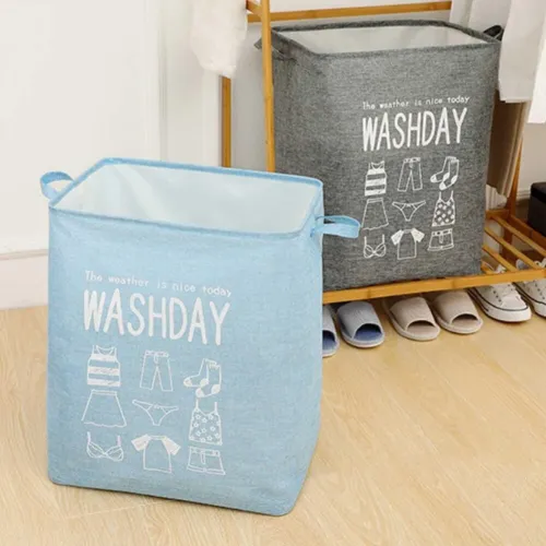 Panier à linge de grande capacité pliable pour vêtements couette pour salle de bain moderne