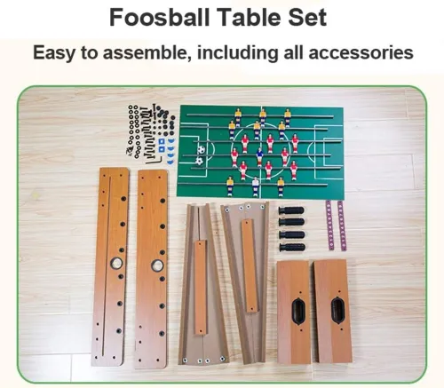 Table de Baby-Foot en bois MidiLi - jeu convivial à 6 barres