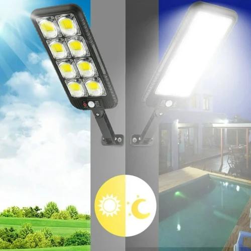 Lampadaires 200LED à énergie solaire étanche IP65 JX200 مصباح خارجي يعمل بالطاقة الشمسية