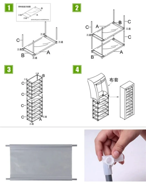 Armoire Chaussures 7 niveaux étagères 21 paires ou plus très pratique pour Salon, Chambre et Entrée