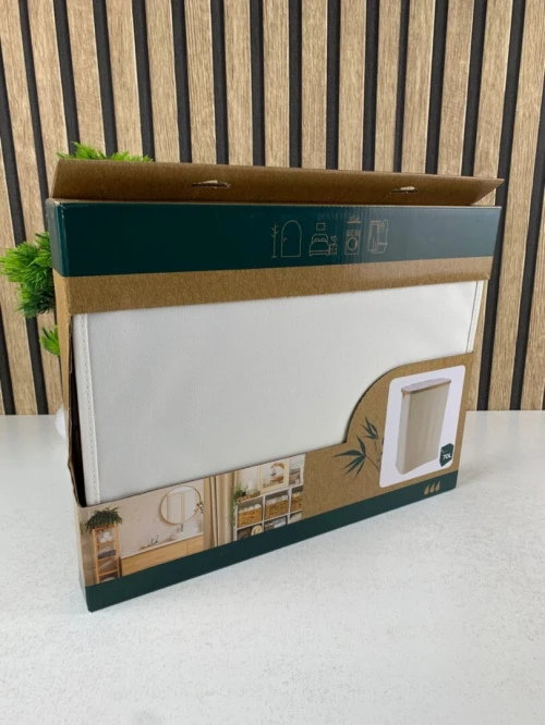 Panier à Linge 70L Pliable avec Couvercle  Robuste et Pratique