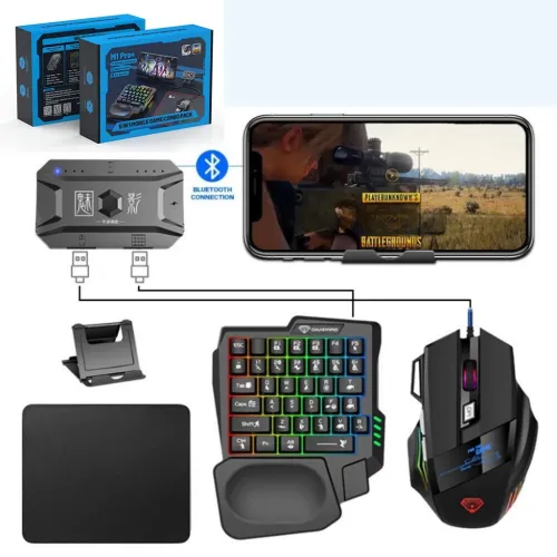 M1 Pro Convertisseur Mobile  Clavier + Souris pour Jeux Android