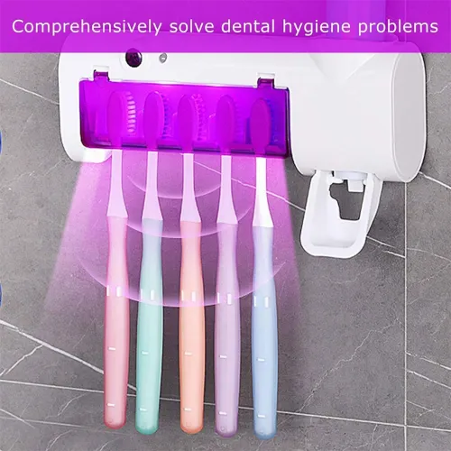 Hygiène & Organisation  Stérilisateur + Porte-Brosses à Dents 2-en-1