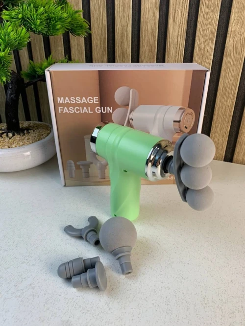 Pistolet de Massage LM-810T  6 Vitesses avec 4 Têtes