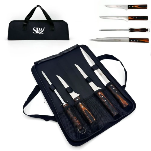 Étui de Couteaux 4PCS  Pochette Professionnelle
