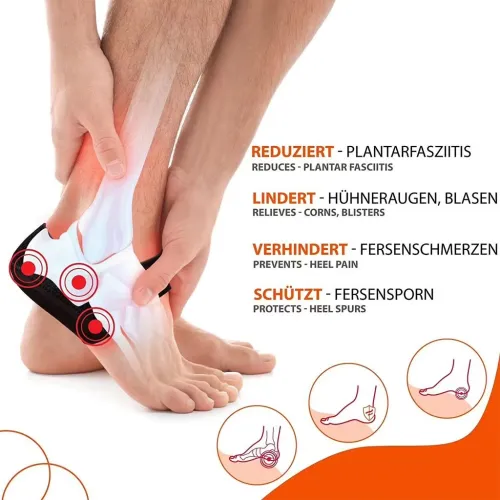 Protège Talon Silicone Confort  Réduction Douleur Pieds