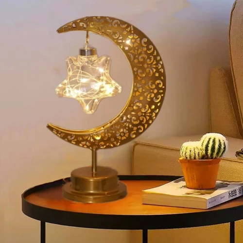Lampe LED Lune pour Table  Éclairage Ambiance Ramadan