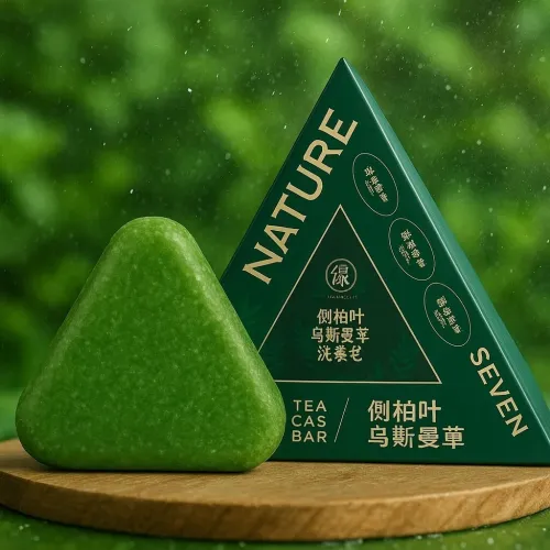 Shampoing Solide Naturel Seven Green  Cheveux Sains et Éclatants