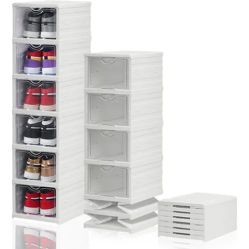 Rangement Chaussures Transparent Pliable 6 Étages