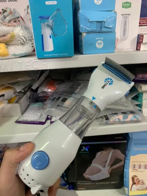 Peigne Électrique Anti-Poux  Nettoyeur de Cheveux Pratique