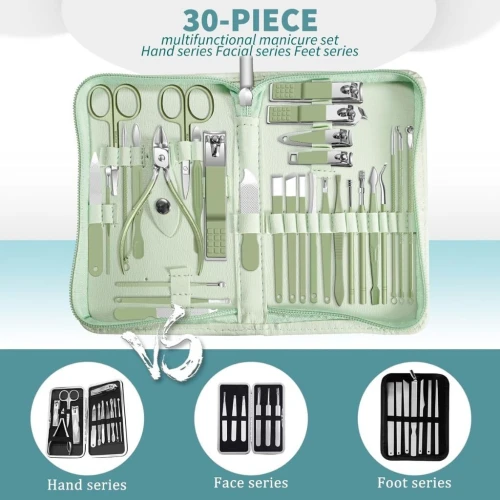Ensemble de Manucure Professionnel 30 en 1 Kit de Soin des Ongles - مجموعة مانيكير احترافية