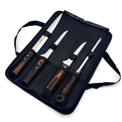 Étui de Couteaux 4PCS  Pochette Professionnelle