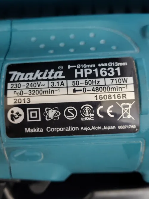 PERCEUSE PERCUSSION VISSEUSE A CHOCS HP1631J 170Watt MAKITA AVEC MALLETTE