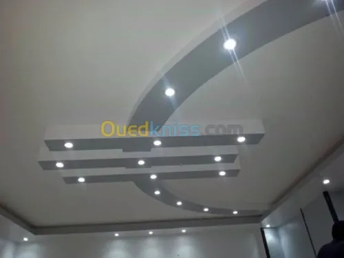 Faux plafond placoplatre. Aluminium Cl