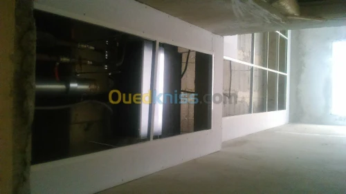 Faux plafond placoplatre. Aluminium Cl