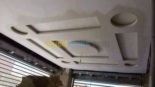 Faux plafond placoplatre. Aluminium Cl