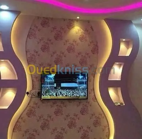 Faux plafond placoplatre. Aluminium Cl