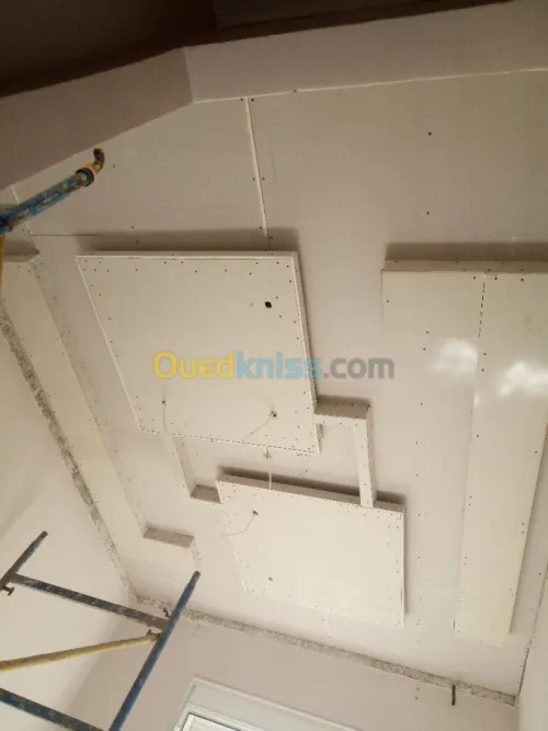 Faux plafond placoplatre. Aluminium Cl