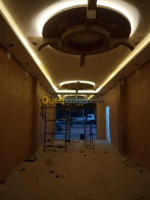 Faux plafond placoplatre. Aluminium Cl