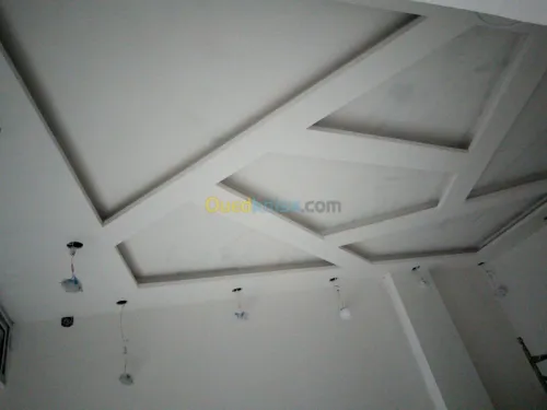 Faux plafond placoplatre. Aluminium Cl