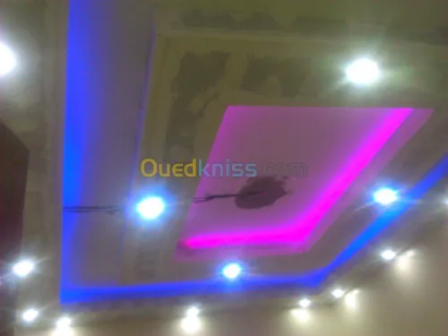 Faux plafond placoplatre. Aluminium Cl
