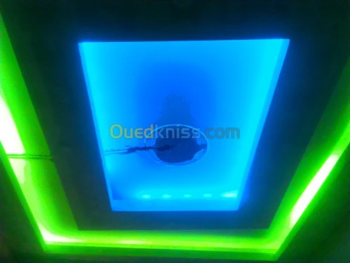 Faux plafond placoplatre. Aluminium Cl
