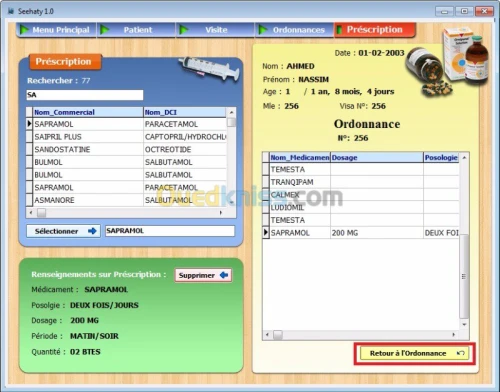 Gestion Cabinet Médical - Seehaty