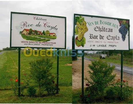 Réalisation pose panneaux Pancartes