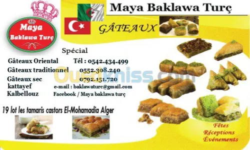 spéciale gateaux turç 