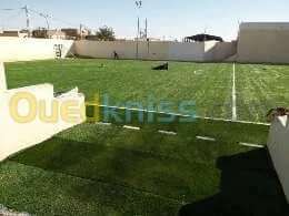 Fourniture et pose du gazon synthétiqu