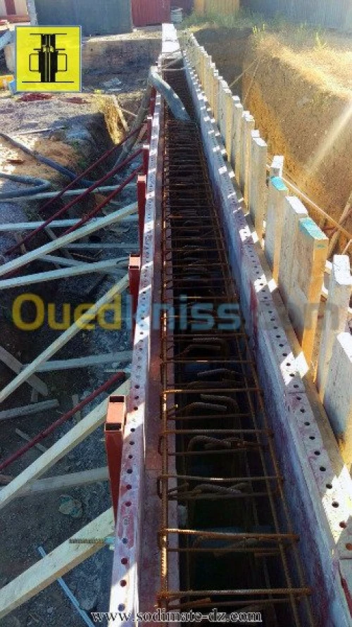 Coffrages métalliques modulaires