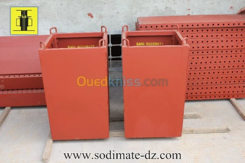 Coffrages métalliques modulaires